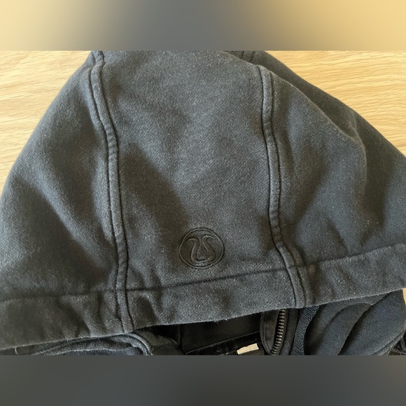 Lululemon To You Hoodie Floral Embroidered Full Zip black Cotton Terry size 6 - Picture 6 of 14